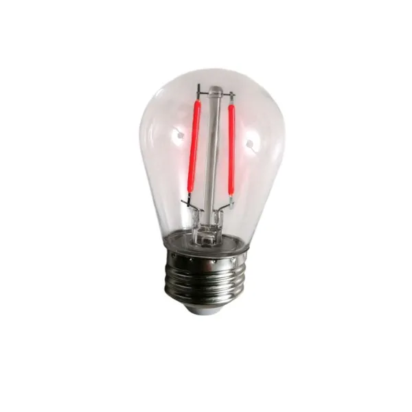 Λάμπα LED αδιάβροχη 10τμχ. E27 2W 220V RZ-163 Κόκκινος φωτισμός