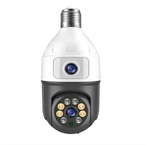 Wifi Camera Ασφαλείας για Ντουι Ε27, 8 MP 1080 p, Αδιάβροχη, Αμφίδρομη Επικοινωνία, ‘Εγχρωμη με Νυχτερινή λήψη και Αισθητήρα κίνησης JTZ-9696PROW Μαύρη κεφαλή