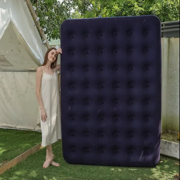 Φουσκωτό Στρώμα Ύπνου 48 οπών Διπλό 200*152*22cm CX-262 Μπλε