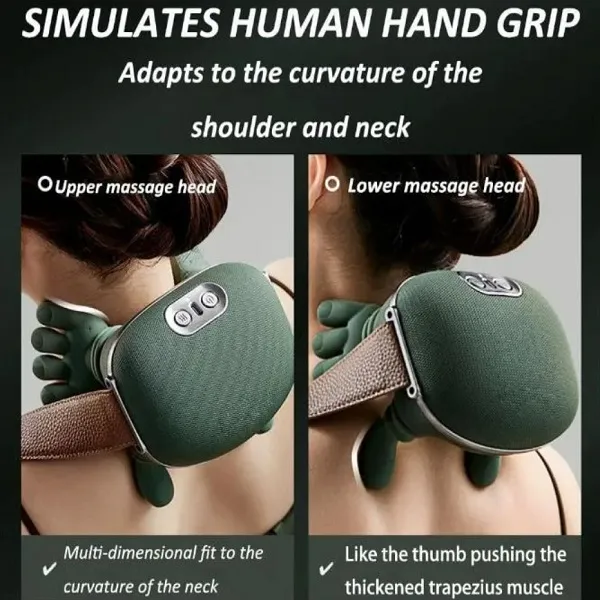 Συσκευή Μασάζ Shiatsu για τον Αυχένα, το Κεφάλι, την Πλάτη, τα Πόδια & τα Χέρια με Λειτουργία Θέρμανσης CX-265