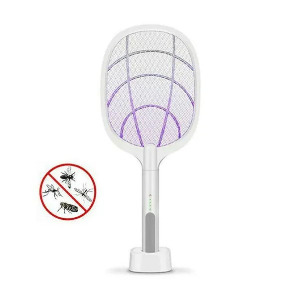 Ηλεκτρική Επαναφορτιζόμενη Ρακέτα Εντόμων YS-03 Λευκή
