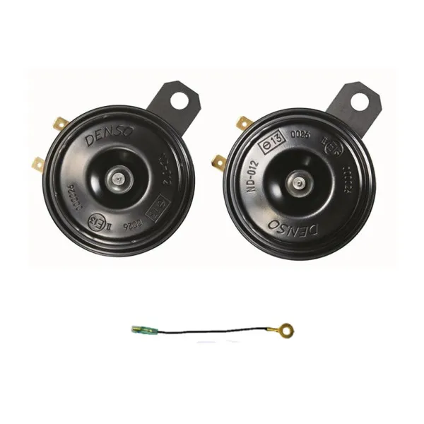Σετ Κόρνες 12V Δύο Τόνων JK272000-6910 Denso Μαύρες
