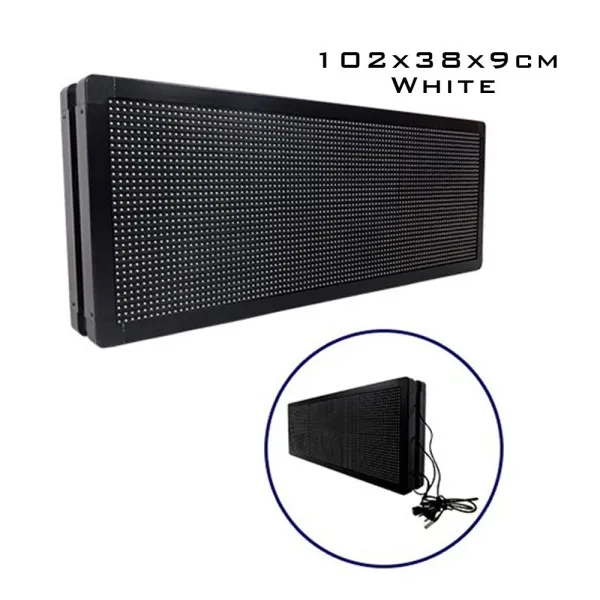 LED Κυλιόμενη Πινακίδα Wifi με Λευκό Φωτισμό Μονής Όψης 220V 102x38x9cm 17959019