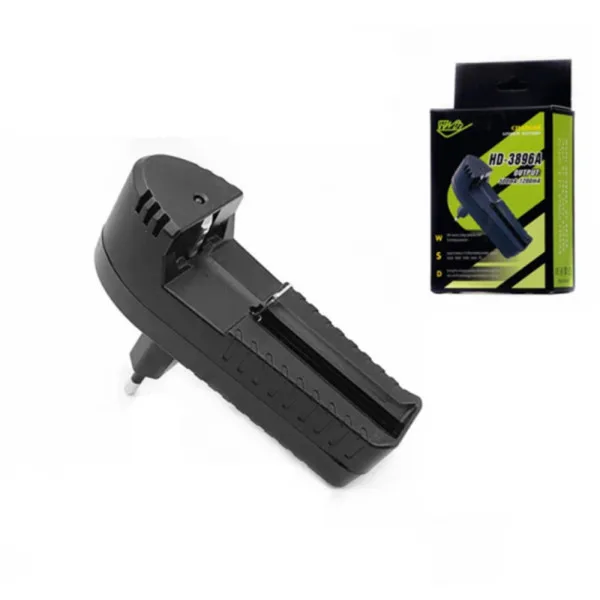 Φορτιστής για Επαναφορτιζόμενες Μπαταρίες 18650 - 26650 - 14500 - 16340 3.7V HD-3896A Μαύρος