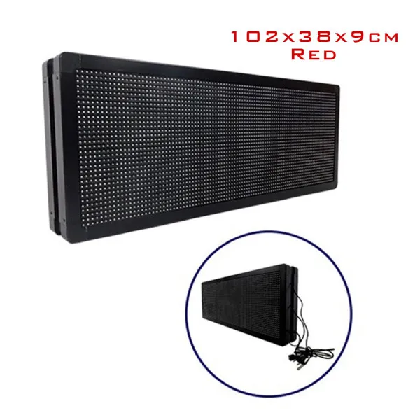 LED Κυλιόμενη Πινακίδα Wifi με Κόκκινο Φωτισμό Μονής Όψης 220V 102x38x9cm 17959018