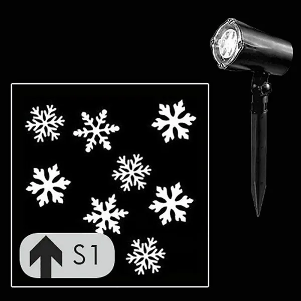 Χριστουγεννιάτικος Προβολέας LED Ρεύματος IP44 Εξωτερικού Χώρου "Νιφάδες" BL-SE326-01