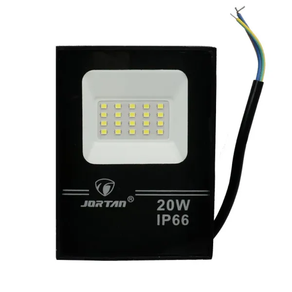 LED Αδιάβροχος Προβολέας 20W 20 SMD 2000LM 220V Ψυχρό Λευκό IP66 JORTAN-TP20W