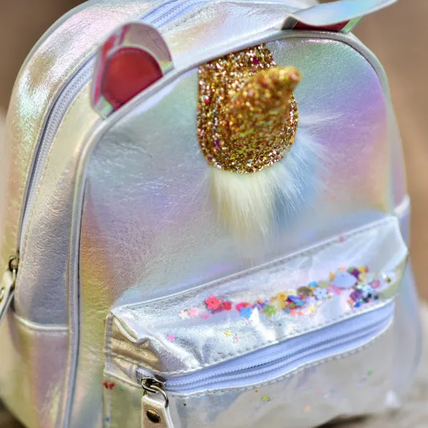 ΠΑΙΔΙΚΗ ΤΣΑΝΤΑ ΠΛΑΤΗΣ UNICORN MOHICANS 5983 ΛΕΥΚΟ