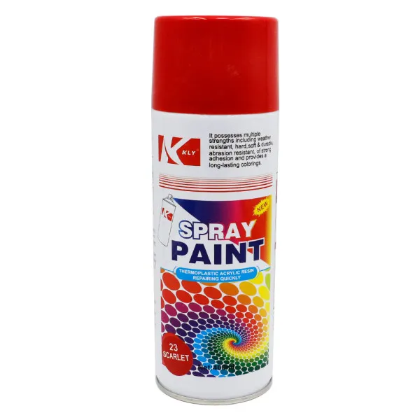 Σπρέι Βαφής Ακρυλικό με Γυαλιστερό Εφέ 200ml KLY-019-23 Έντονο Κόκκινο