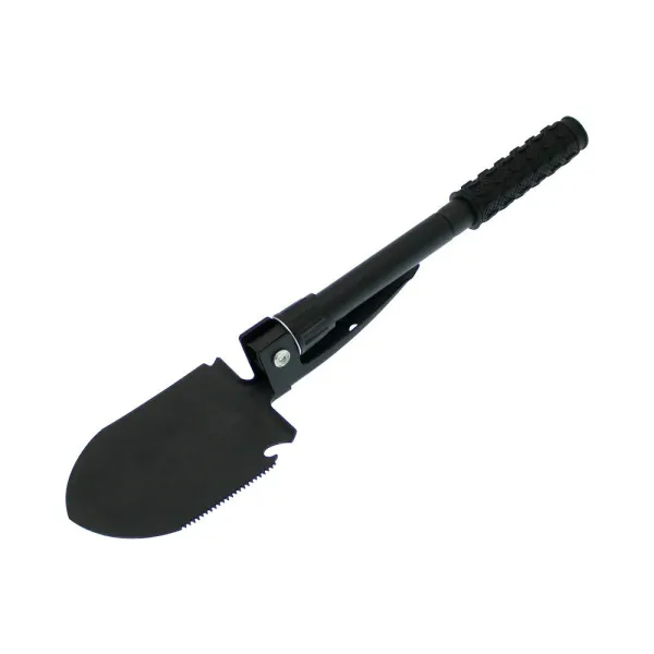 Πτυσσόμενο Πολυεργαλείο - Φτυάρι - Αξίνα - Πριόνι - Ανοιχτήρι Μπουκαλιών και Πυξίδα 5 σε 1 Μαύρο