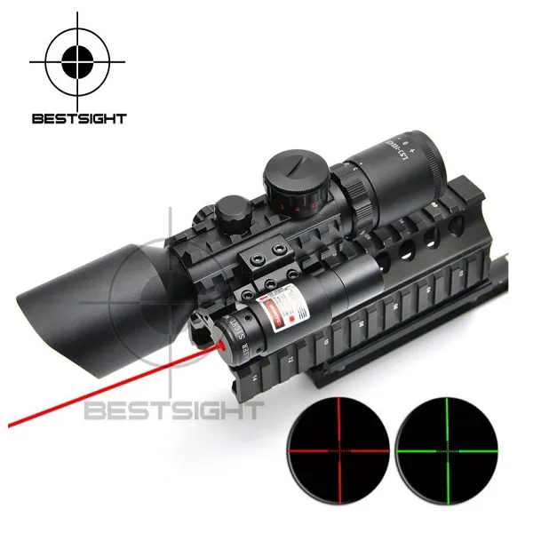 Διόπτρα Μονόκυαλο Σκοπευτικό με κόκκινη ακτίνα λέιζερ Zoom Illuminated 3-10X 42E M9C