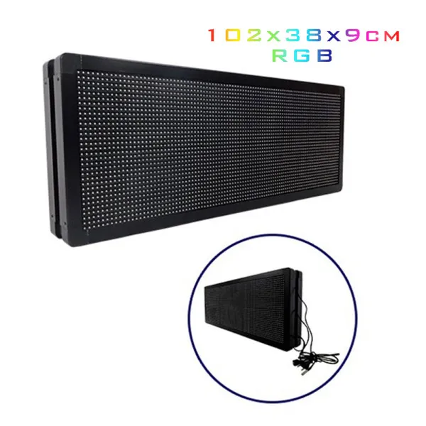 LED Κυλιόμενη Πινακίδα Wifi με RGB Φωτισμό Μονής Όψης 220V 102x38x9cm 17959020