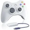 Wireless Gamepad White With Adapter Ασύρματο Χειριστήριο Άσπρο - PC / Xbox 360 Controller Άσπρο