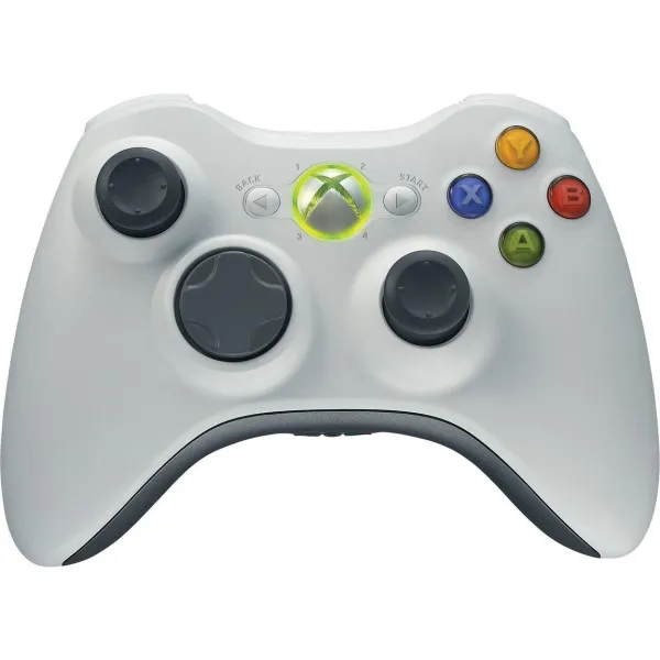 Wireless Gamepad White With Adapter Ασύρματο Χειριστήριο Άσπρο - PC / Xbox 360 Controller Άσπρο