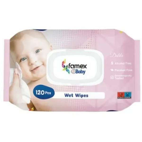 Famex Dalila Μωρομάντηλα χωρίς Οινόπνευμα & Parabens 120τμχ