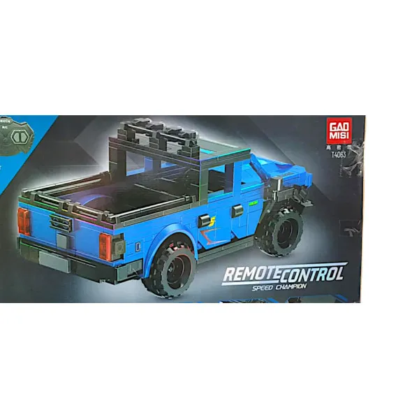 Τηλεκατευθυνόμενο pickup Ford Raptor με τηλεχειριστήριο κατασκευή με τουβλάκια 460pcs 8+ T6063 5120 Μπλε