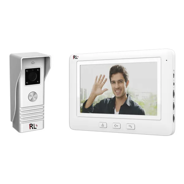 Σετ Θυροτηλεόρασης με Οθόνη 7" και Αμφίδρομη Επικοινωνία RL-C07L Λευκό