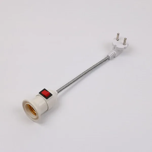 Βάση λάμπας τοίχου Ε27 με ευέλικτο βραχίονα με διακόπτη (1 κάθετη βάση) DY-25