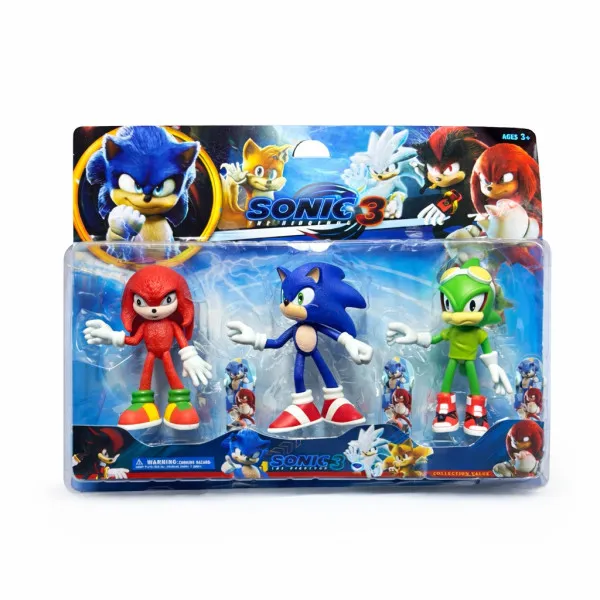 Sonic 3 Σετ Φιγούρες Δράσης 3τμχ 15cm 51002A