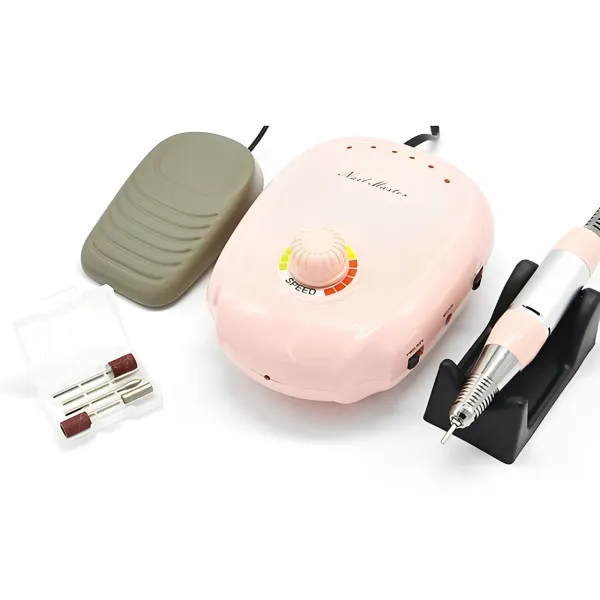 Τροχός Νυχιών Ρεύματος 35000rpm με Πεντάλ 20W JMD-303 Ροζ