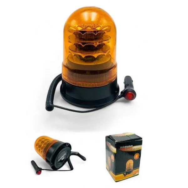 Magnitikos Faros Aytokinitoy 12-24V 14X20Cm Jn-2853-102 Portokali Fotismoy