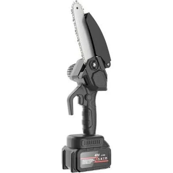 Επαναφορτιζόμενο Ηλεκτρικό αλυσοπρίονο 1500W 2 μπαταρίες λιθίου 48VF 6 Inch 0.798kg