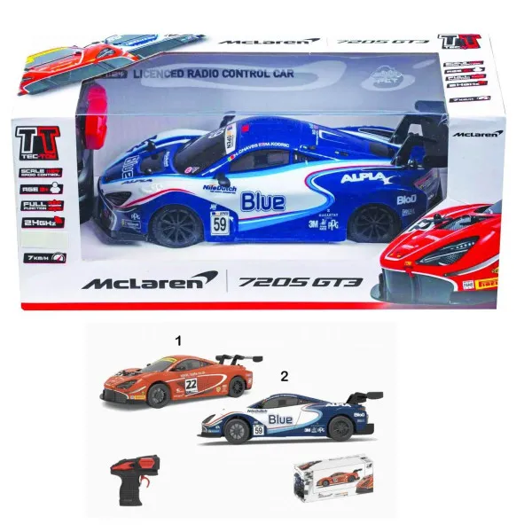 THΛEΚΑΤΕΥΘΥΝΟMENO AYTOΚΙΝΗΤO ΚΛΙΜΑΚΑΣ:1:24 MCLAREN 720S GT3. 2 ΧΡΩΜΑΤΑ 6824Μ-1-ΝΝ