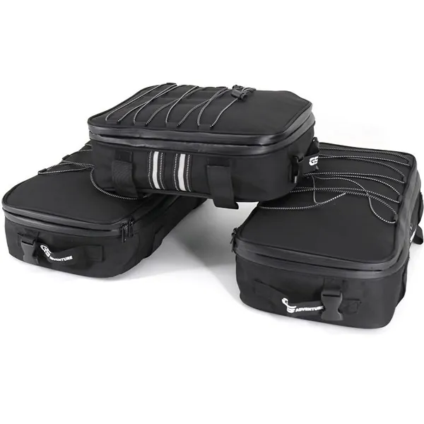 Set 3 Temachion Tsantes Aposkeyon Motosikletas Gs 1200 ~20L Me Anaklastiko Kai Adiavrocho Kalymma W18134-2