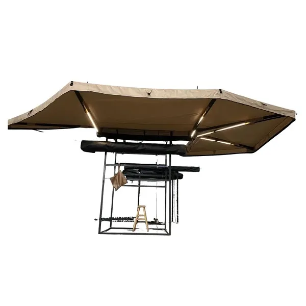 Plaini Tenta Skiasis Aytokinitoy 270° 2M*2M Me Led Fotismo Cxz005 Chaki