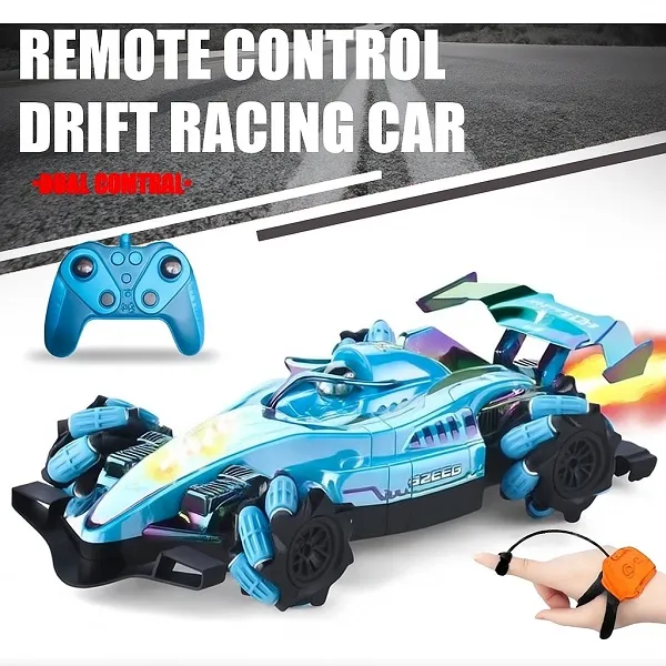 Τηλεκατευθυνόμενο Αυτοκίνητο RC Stunt Car Με Φώτα, Καπνό Και 2 Χειριστήρια XF611-1A