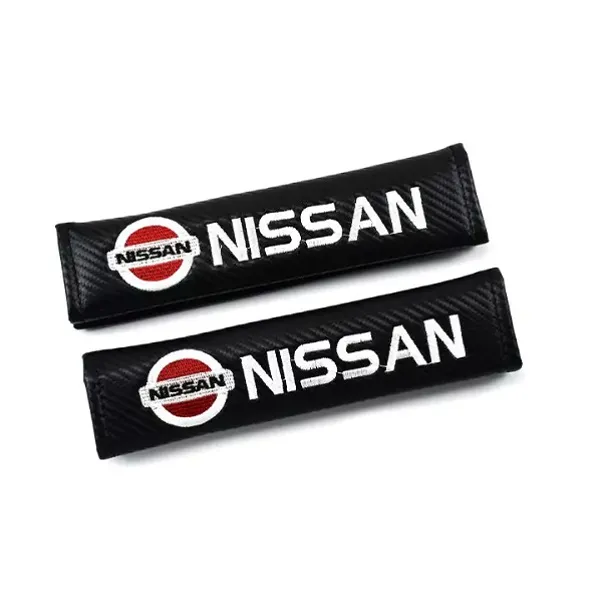 Μαξιλαράκια Ζώνης Αυτοκινήτου Carbon 23x6cm 2τμχ NISSAN HW-0399