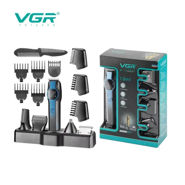 Epaggelmatiko Set Peripoiisis 13 Se 1 Me Xyristiki Michani Ipx7 Adiavrocho Vgr V-173 Mple