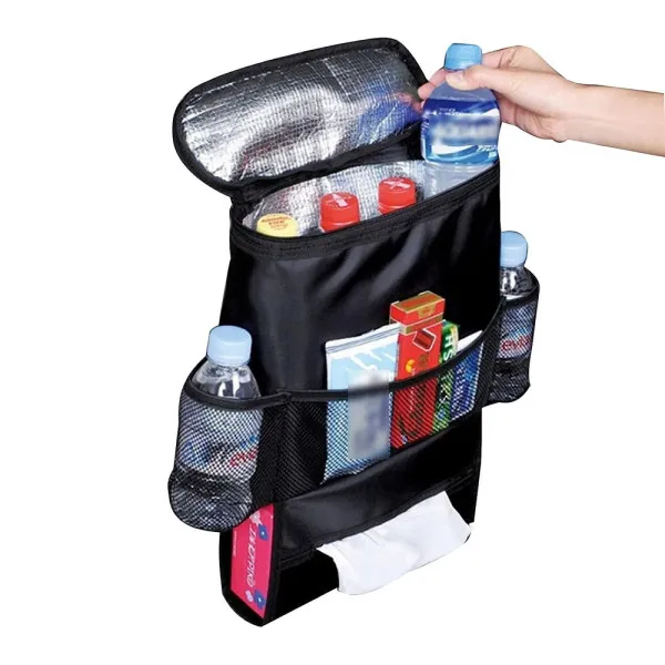 Ισοθερμική Θήκη Πλάτης Τροφίμων και Αναψυκτικών για το Αυτοκίνητο Carsun C823 Μαύρη