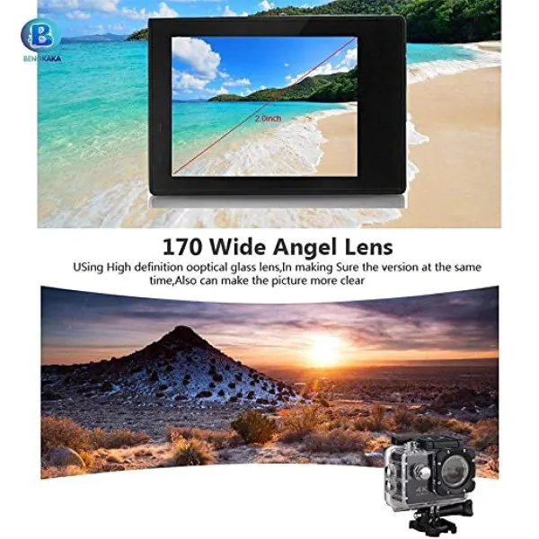 WATERPROOF SPORTS ACTION CAMERA HD 1080p WI-FI 710800.BLACK
