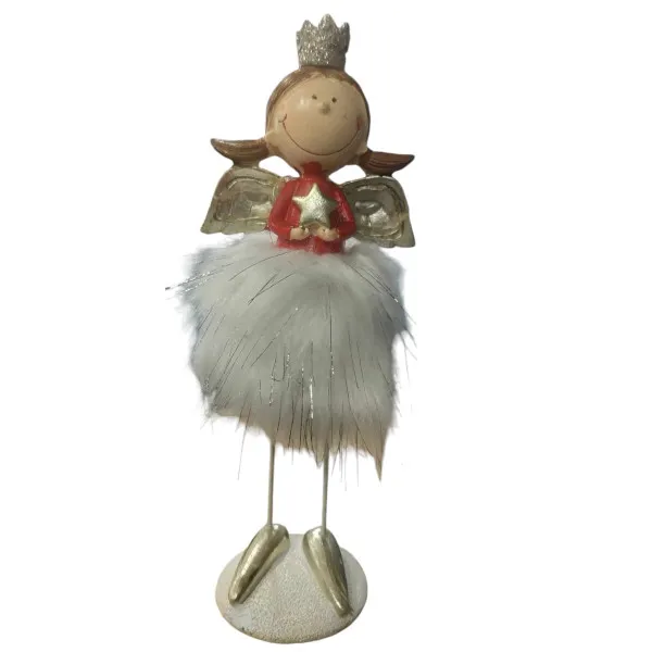 Χριστουγεννιάτικο Στολίδι Αγγελάκι 30cm 7300-108 Κόκκινο