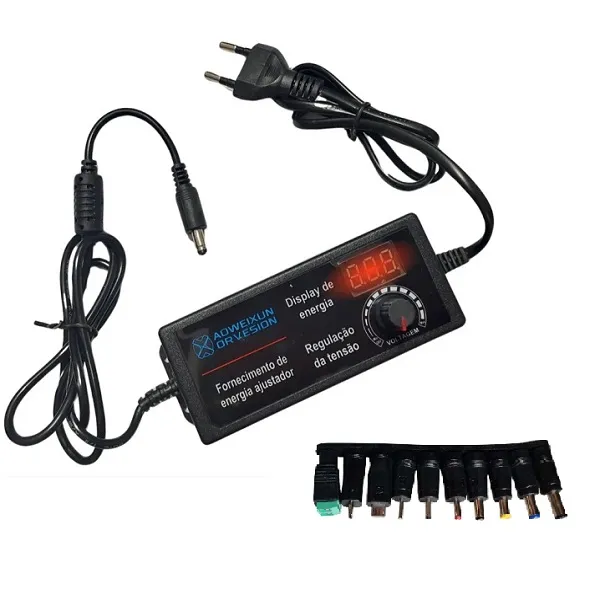Ρυθμιζόμενο ψηφιακό τροφοδοτικό 3v - 12v 5A με οθόνη και 10 βύσματα A-047