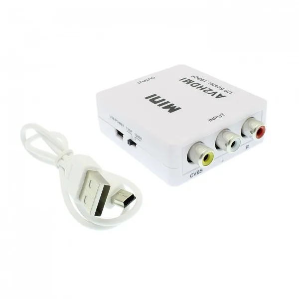 Μετατροπέας CVBS/RCA/AV σε HDMI Upscaler 1080P A-004