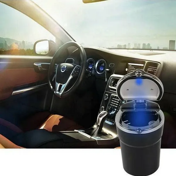 Σταχτοθήκη θέσεως και αεραγωγού αυτοκινήτου με LED λαμπάκι HW-0355