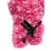 Αρκουδάκι από Τεχνητά Τριαντάφυλλα με πέρλες σε Συσκευασία Δώρου 25cm 82598 Ροζ