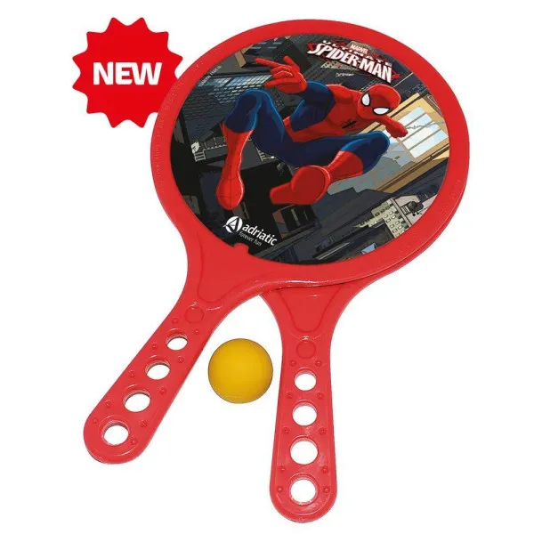 ΣΕΤ 2 ΤΕΜ. ΡΑΚΕΤΕΣ ΠΛΑΣΤΙΚΕΣ SPIDERMAN ΚΑΙ ΜΠΑΛΑΚΙ 883-ΝΝ