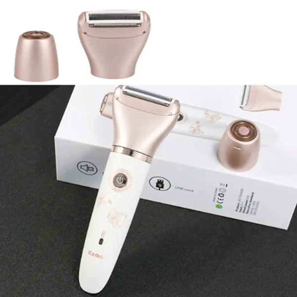 Επαναφορτιζόμενη Ξυριστική Μηχανή για Πρόσωπο και Σώμα Kemei KM-1632