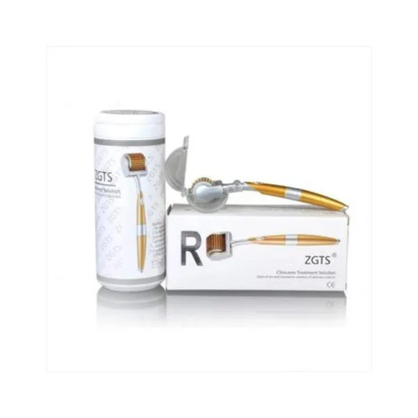 Συσκευή Μεσοθεραπείας - Derma Roller Προσώπου και Σώματος με 192 Ακίδες 0.5mm ZGTS-050 Χρυσή