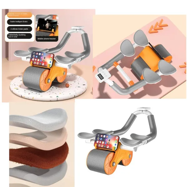Automatic Rebound Healthy Abdomen Wheel 9188 Πορτοκαλί