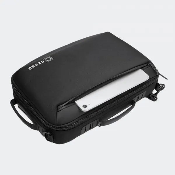 Ozuko  Τσάντα Πλάτης για Laptop 15.6" 9.9L Αδιάβροχη 9490S Μαύρο