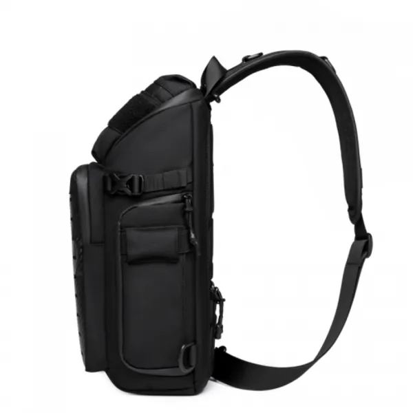 Ozuko ανδρικό σακίδιο crossbody 9680 Μαύρο