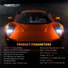 Nighteye A315-S2 LED Headlights DC 9V-32V Pair 6500K Cool White 9000LM / LED Headlights IP68 Waterproof High Low Beam - H7