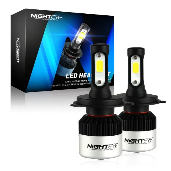 Nighteye A315-S2 LED Headlights DC 9V-32V Pair 6500K Cool White 9000LM / LED Headlights IP68 Waterproof High Low Beam - H7