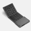 Ασύρματο Αναδιπλούμενο Πληκτρολόγιο Foldable Bluetooth With Touchpad B033 Μαύρο