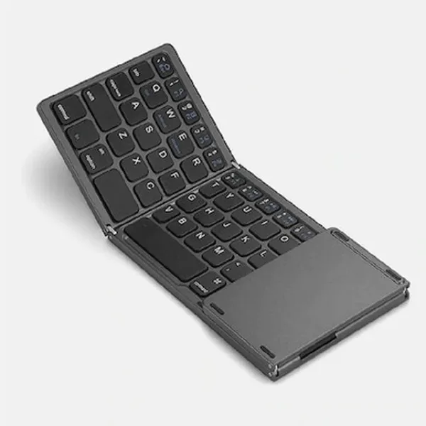Ασύρματο Αναδιπλούμενο Πληκτρολόγιο Foldable Bluetooth With Touchpad B033 Μαύρο