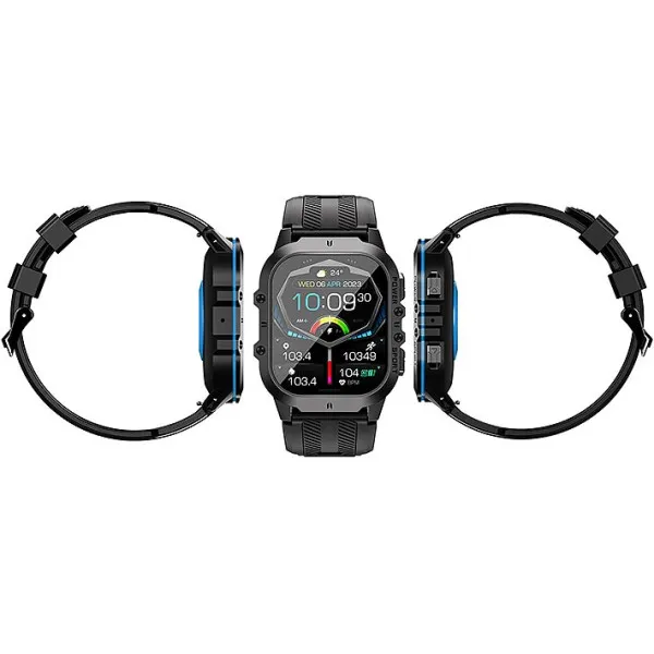 Ανθεκτικό έξυπνο ρολόι εξωτερικού χώρου Oukitel BT20 Μαύρο